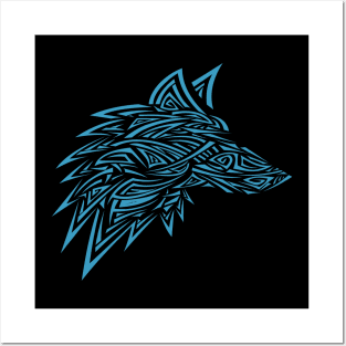 Wolf tattoo love colorful Posters and Art